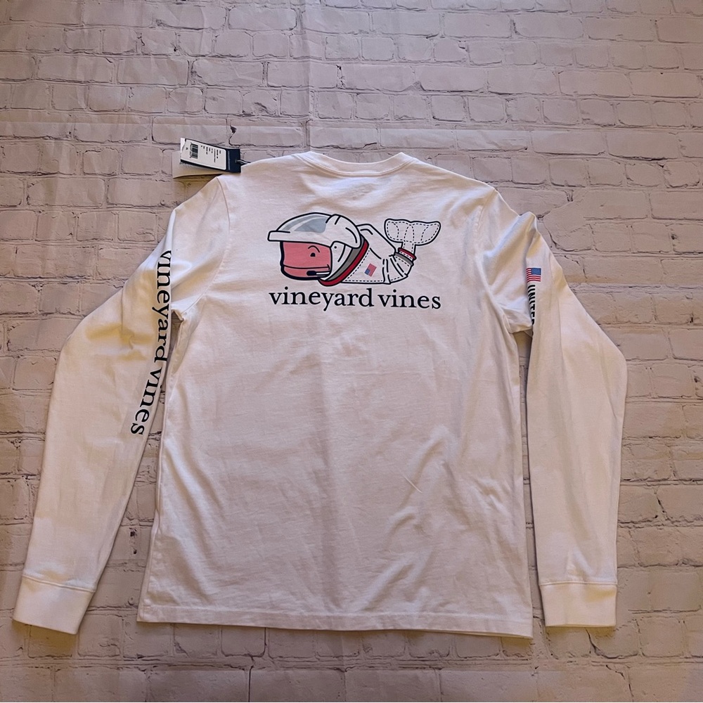 Vineyard Vines Youth Astronaut Long Sleeve Pocket Tee